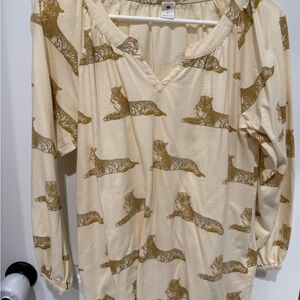 Kate Quinn Tigers Organic Cotton Top (S)